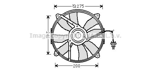 AVA QUALITY COOLING Ventilators, Motora dzesēšanas sistēma MS7521